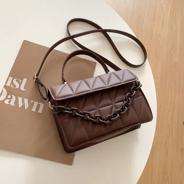 Trendy Plaid Fashion Shoulder Bag