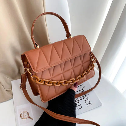 Trendy Plaid Fashion Shoulder Bag