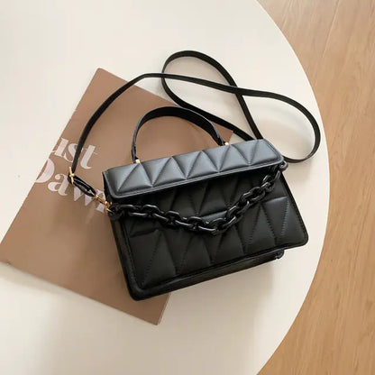 Trendy Plaid Fashion Shoulder Bag