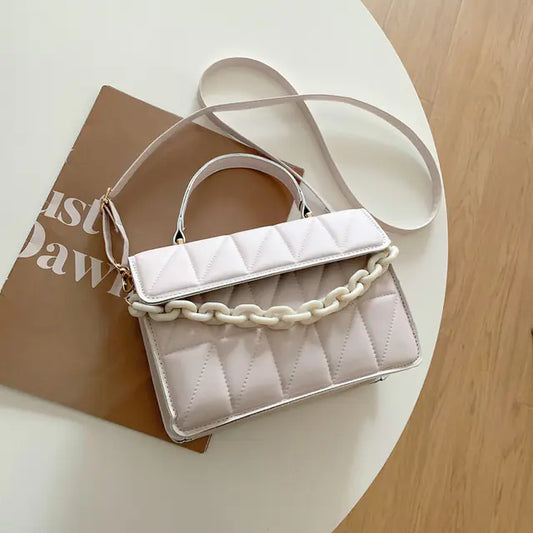 Trendy Plaid Fashion Shoulder Bag