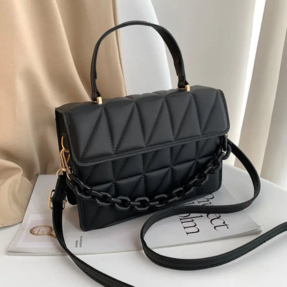 Trendy Plaid Fashion Shoulder Bag
